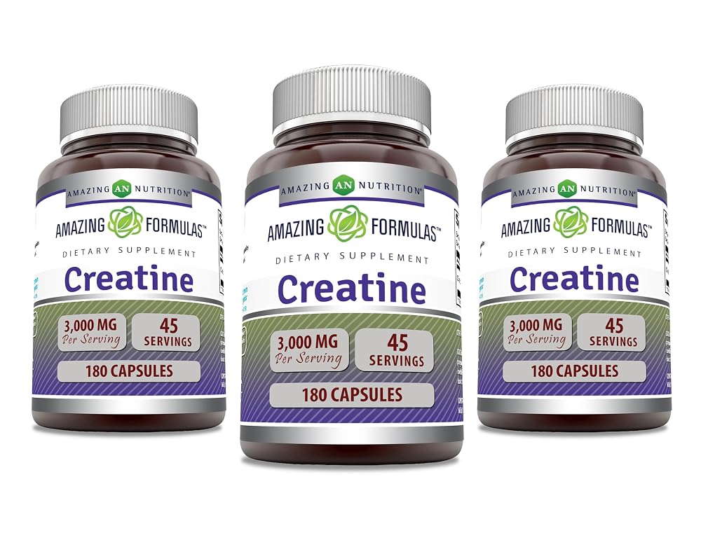 Amazing Formulas Creatine Monohydrate 3000 Mg Per Serving Capsules