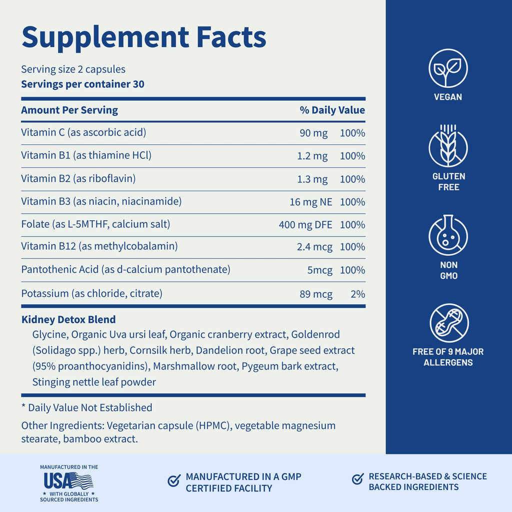 Snap Supplements Kidney Health Support - 60 Vegetarian Capsules - image 8