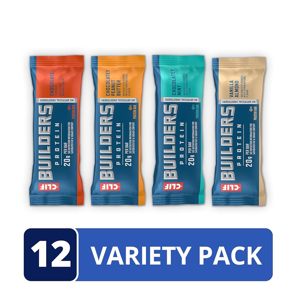 CLIF BUILDERS Protein Bars, Chocolatey Peanut Butter, Gluten Free