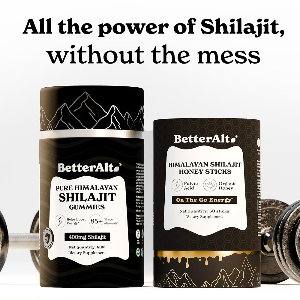 Better Alt Ultimate Power Up Duo Shilajit Gummies & Honey Sticks - 1 Month - image 5