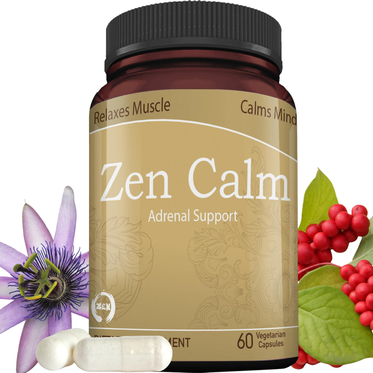 Liver Medic Zen Calm Stress Adrenal Support - 60 Vegetarian Capsules