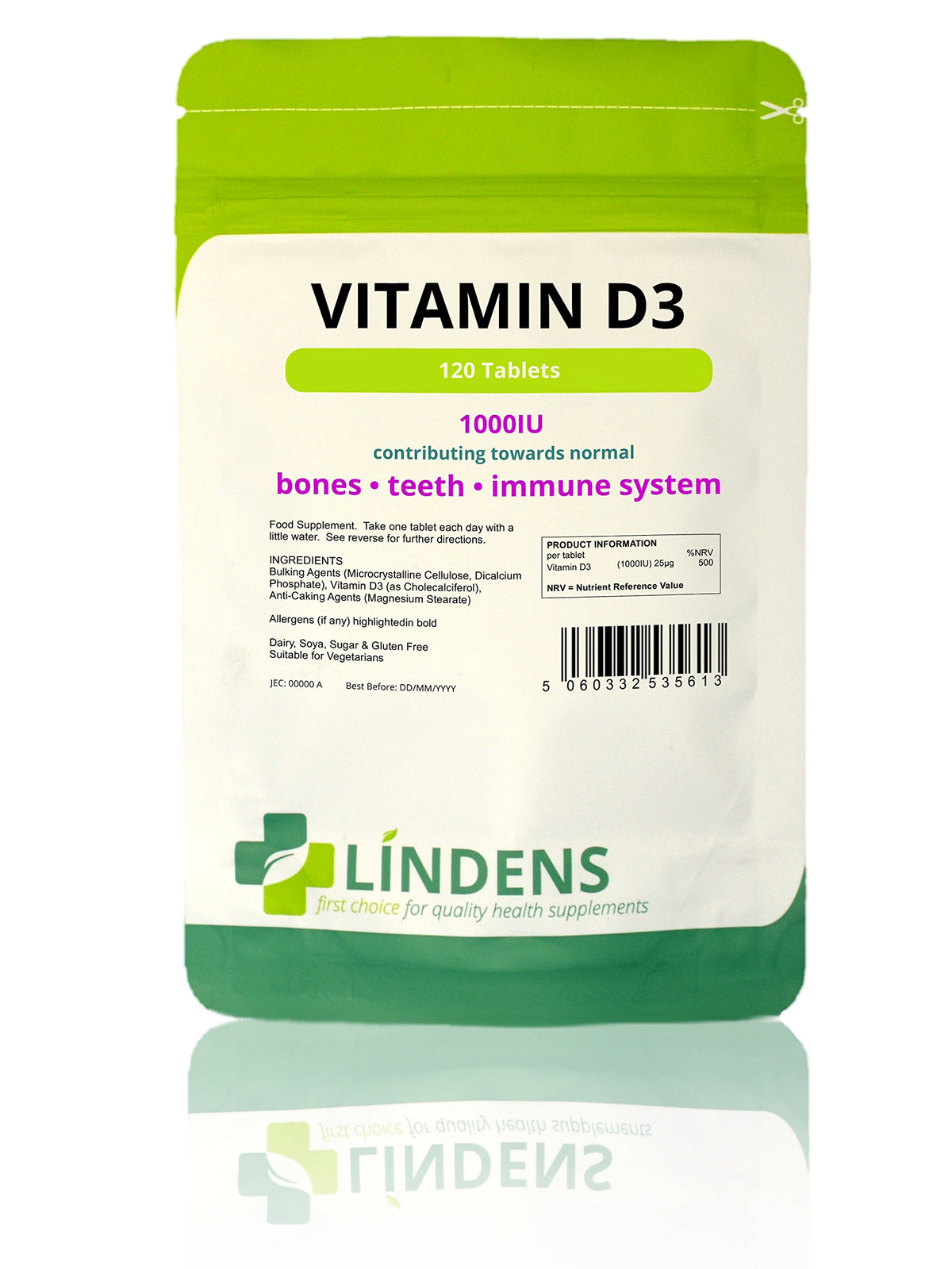 Lindens Vitamin D3 5000 IU - 150 Capsules - image 3