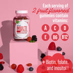 NEWVAVA Wellmo Multi Vitamin Mixed Fruit Flavored Vegan Gummies - 1 Count - image 3