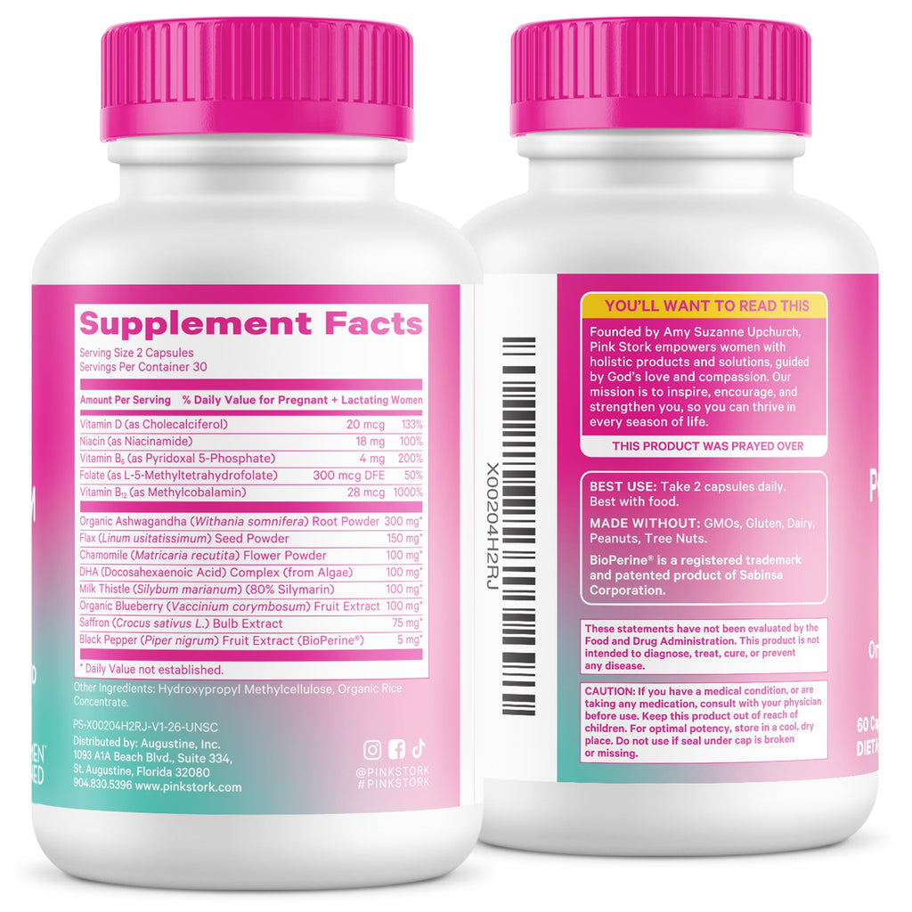 Pink Stork Postpartum Mood Support - 60 Capsules - image 9
