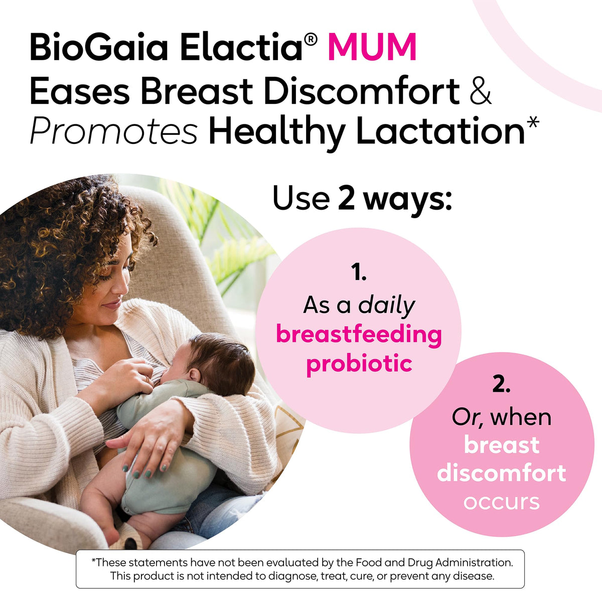 BioGaia Elactia Breastfeeding Probiotic - 30 Capsules - image 3