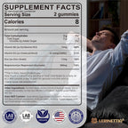 Lerinettia Magnesium Glycinate Gummies 500mg for Sleep - 120 Gummies - image 2