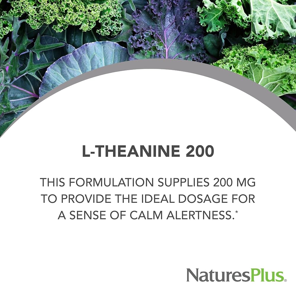 NaturesPlus PRO L-Theanine 200 mg - 60 Capsules - image 2