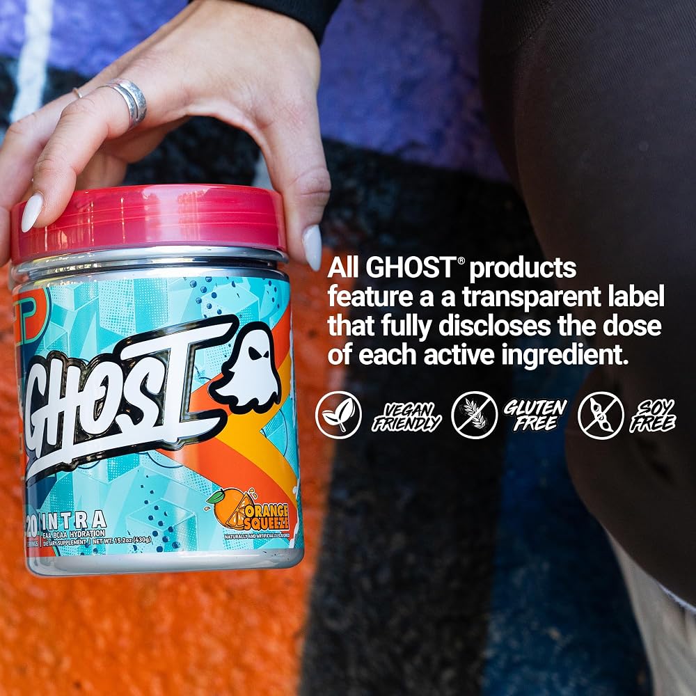 GHOST Intra Workout Powder Drink Mix Orange Squeeze - 20 Servings - image 5