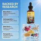 Clean Nutraceuticals Maca Root Liquid Drops with Ashwagandha - 2 Fl Oz - image 3