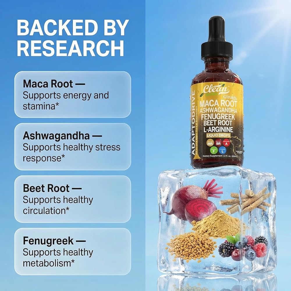 Clean Nutraceuticals Maca Root Liquid Drops with Ashwagandha - 2 Fl Oz - image 3