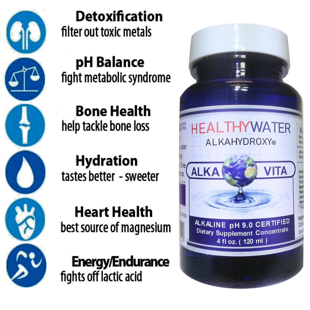 ALKA VITA Alkaline Water Concentrate pH 9.0 - 4 Fl Oz - image 2
