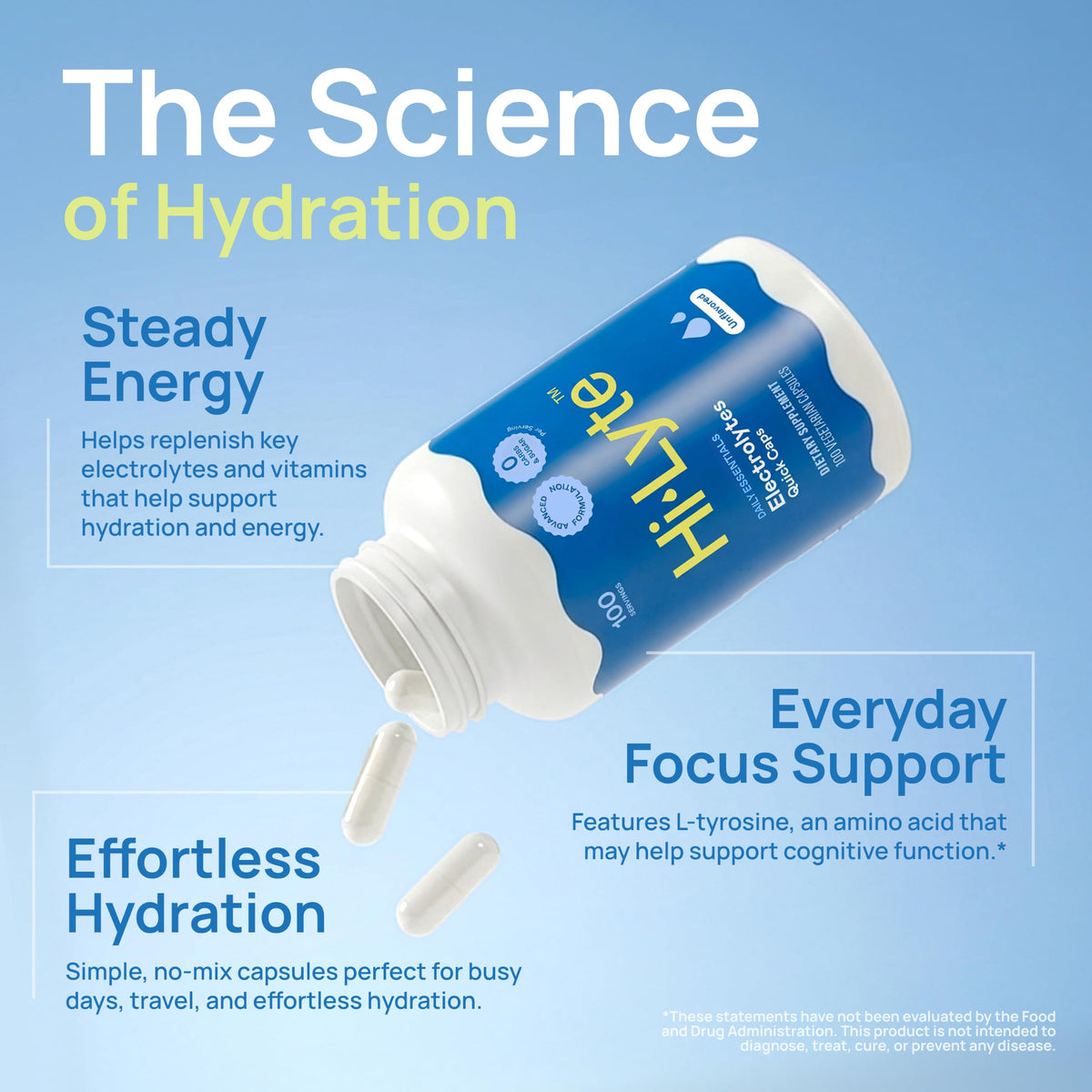 Hi-Lyte Daily Essentials Electrolytes Quick Caps Unflavored - 100 Capsules - image 4