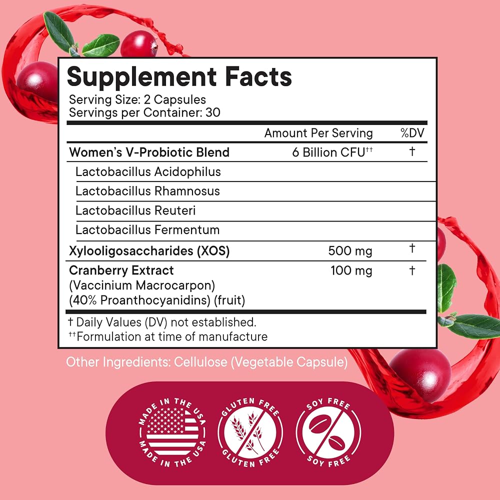 NEW AGE Vaginal Probiotics for Women with Prebiotics
