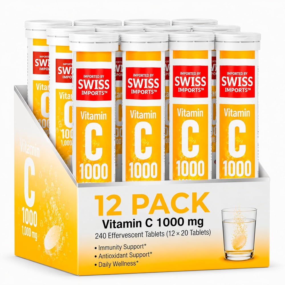 Swiss Imports Effervescent Vitamin C 1000mg Dietary Supplement