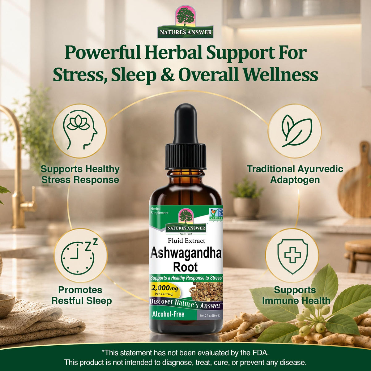 Nature's Answer Ashwagandha Root Extract - 2 Fl Oz - image 2