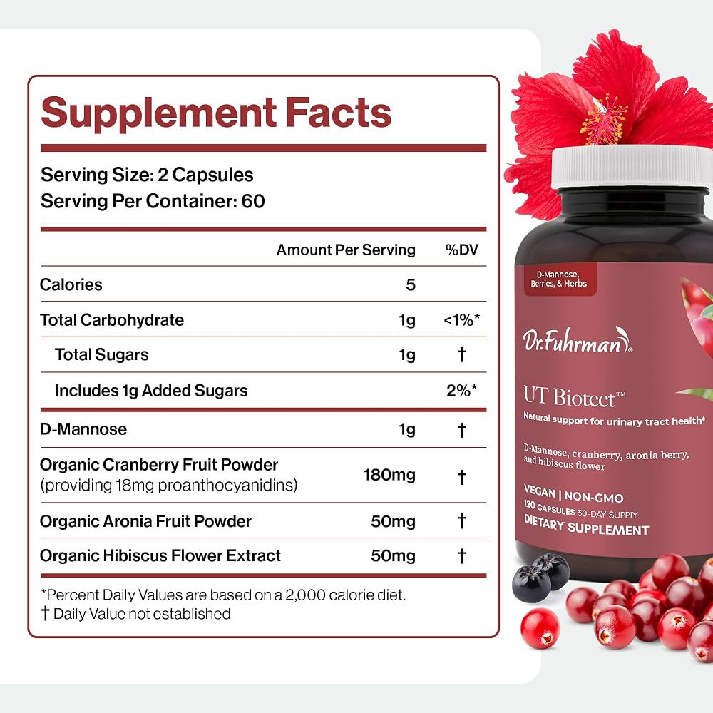 Dr. Fuhrman UT Biotect Urinary Tract Supplement - 120 Capsules - image 4