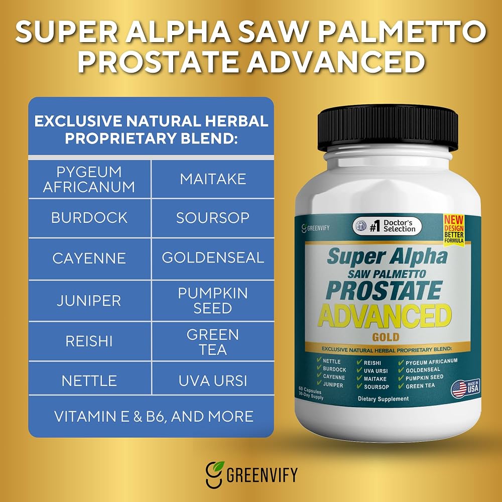 GREENVIFY Super Alpha Saw Palmetto Prostate Advanced - Prostate