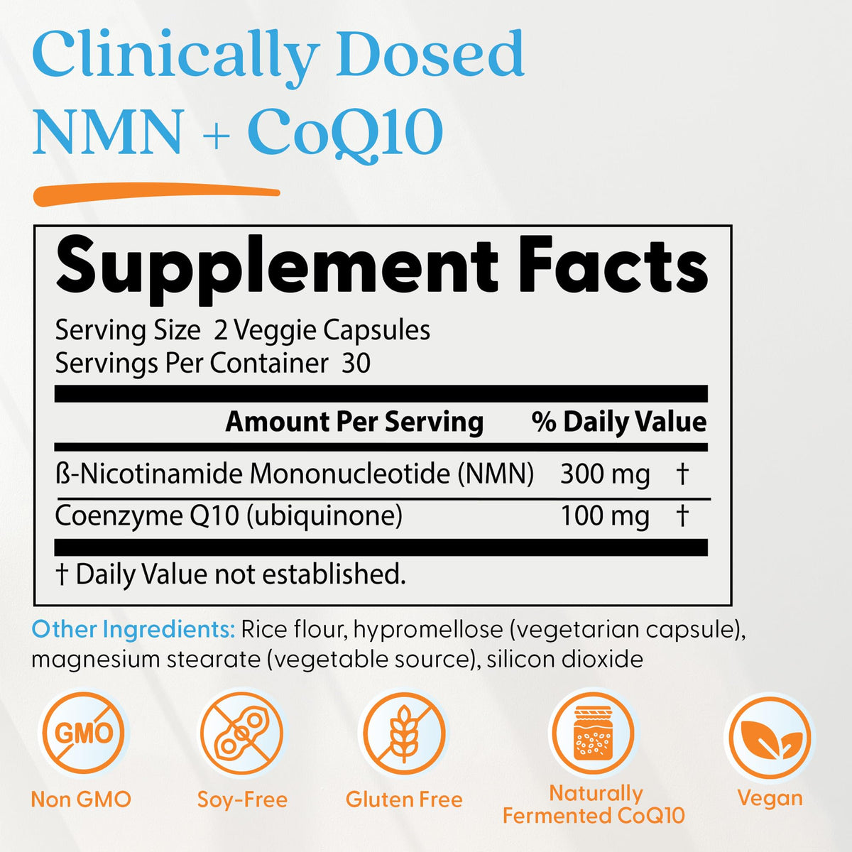 Doctor's Best NMN + CoQ10 Supplement for Energy - 60 Vegetarian Capsules - image 2