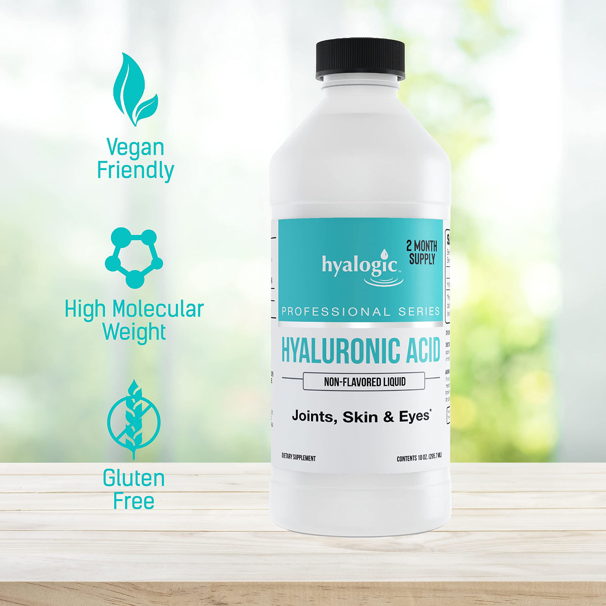 Hyalogic Hyaluronic Acid Liquid Joint Support - 10 oz - image 4