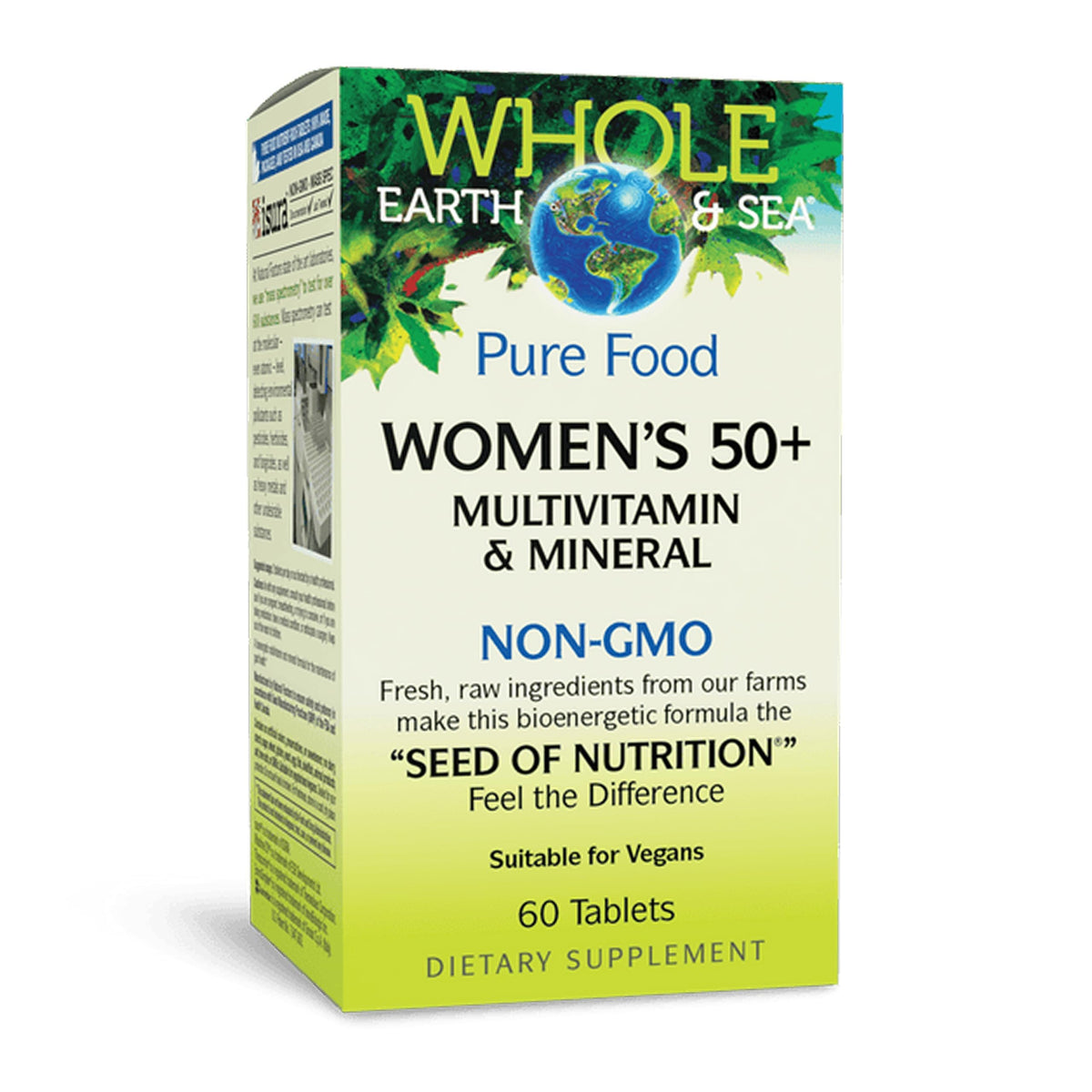Natural Factors Whole Earth & Sea Women's Multivitamin 50+ - 60 Tablets
