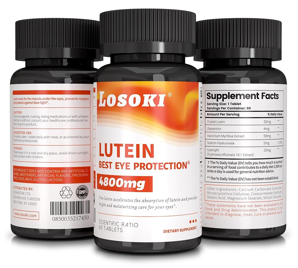 Losoki Lutein Eye Protection - 60 Tablets - image 4