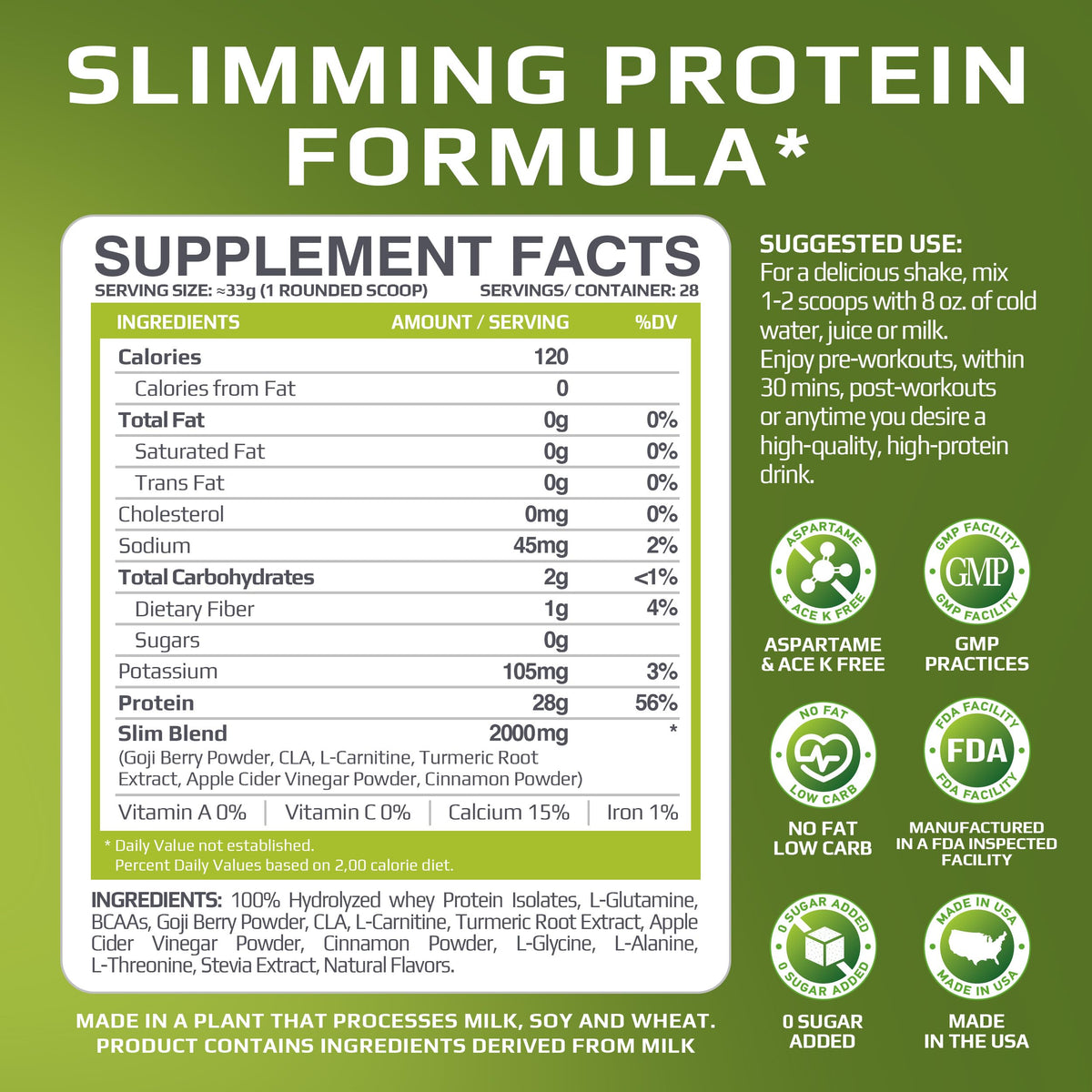 MUSCLE FOOD LABS Slim Whey Protein Powder for Weight Loss - 2 lbs - image 5
