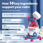 VEV Deep Calm Magnesium Complex Gummies - 90 Count - image 4