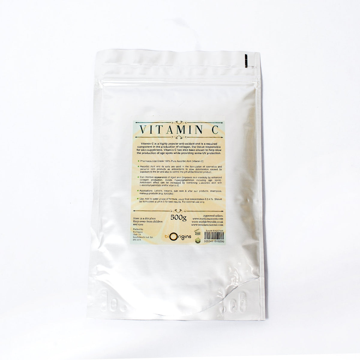 Mystic Moments Vitamin C Ascorbic Acid Powder - 500g - image 2