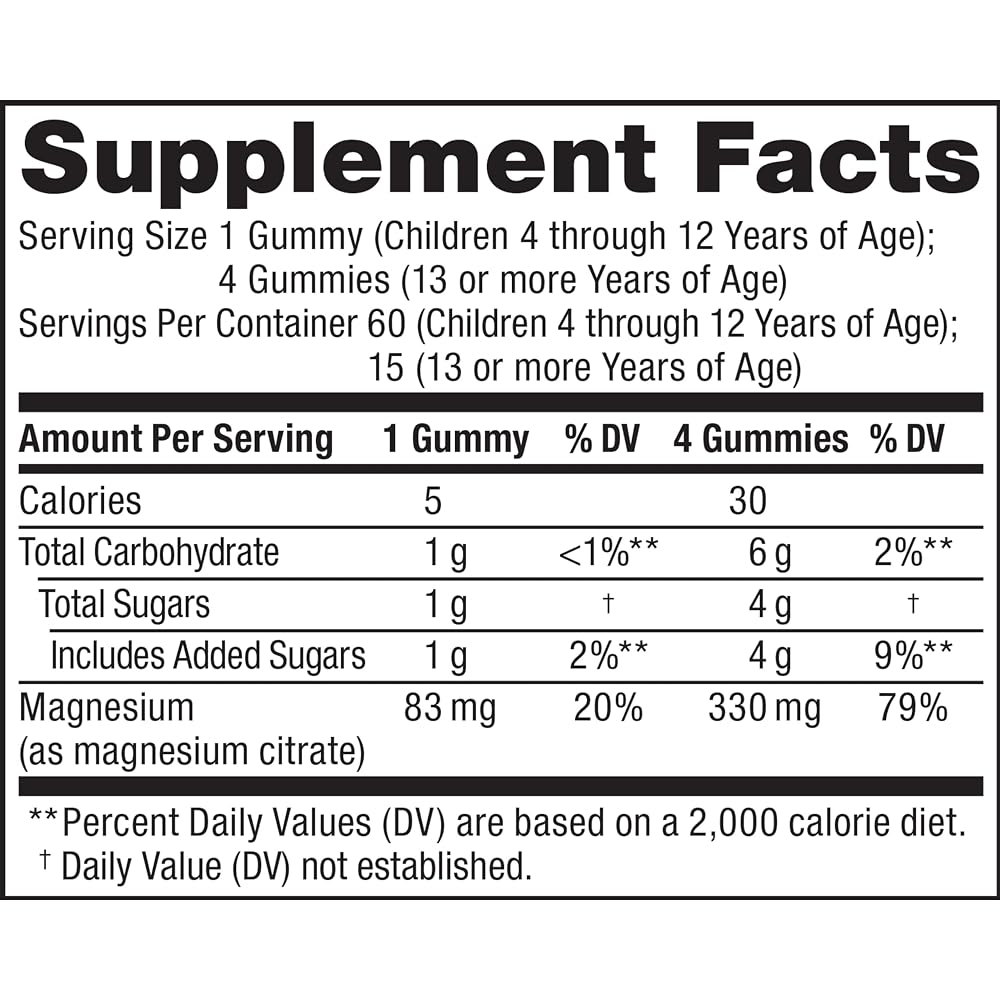 Natural Vitality Calm Kids Magnesium Supplement Gummies, Sweet Citrus - 60 Count - image 9