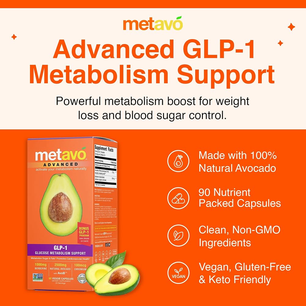 Metavo Advanced GLP-1 Metabolism Support - 90 Capsules - image 3