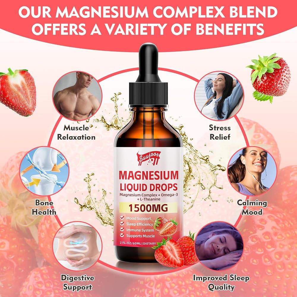 Saajoor Magnesium Glycinate Liquid Drops