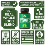 Peak Performance Raw Whole Food Vitamin C Capsules from Acerola Cherry - image 3