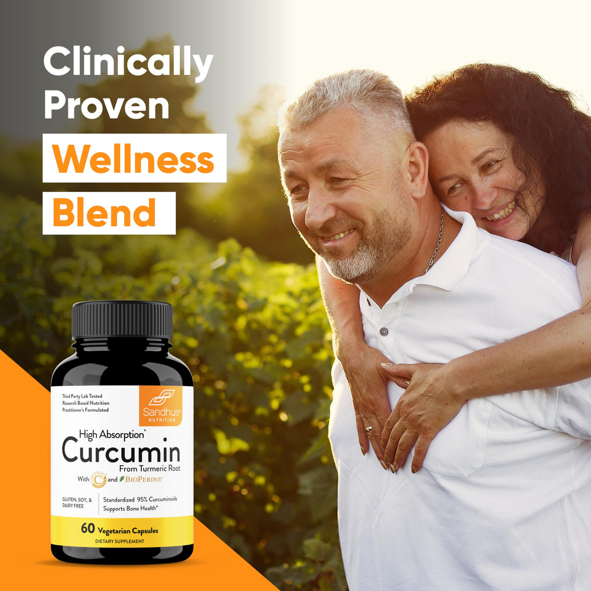 Sandhu's Curcumin C3 Complex with BioPerine - 60 Capsules - image 6