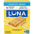 Luna Bar LemonZest Gluten Free Protein Bars - 12 Count