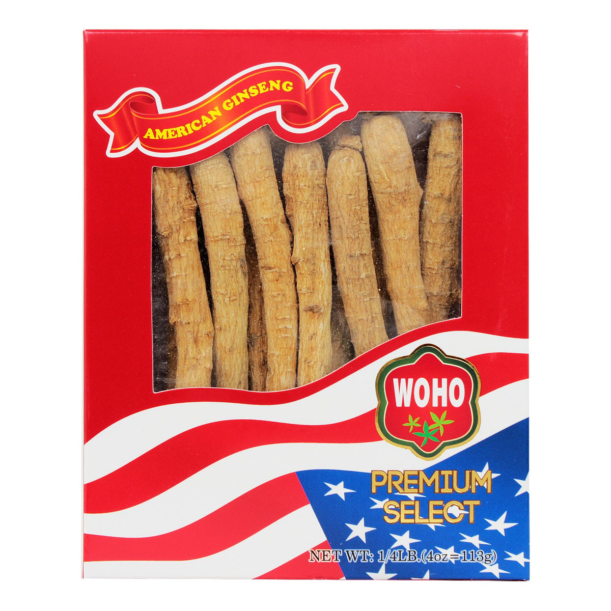 Woho Ginseng Long Large American Ginseng - 4 oz