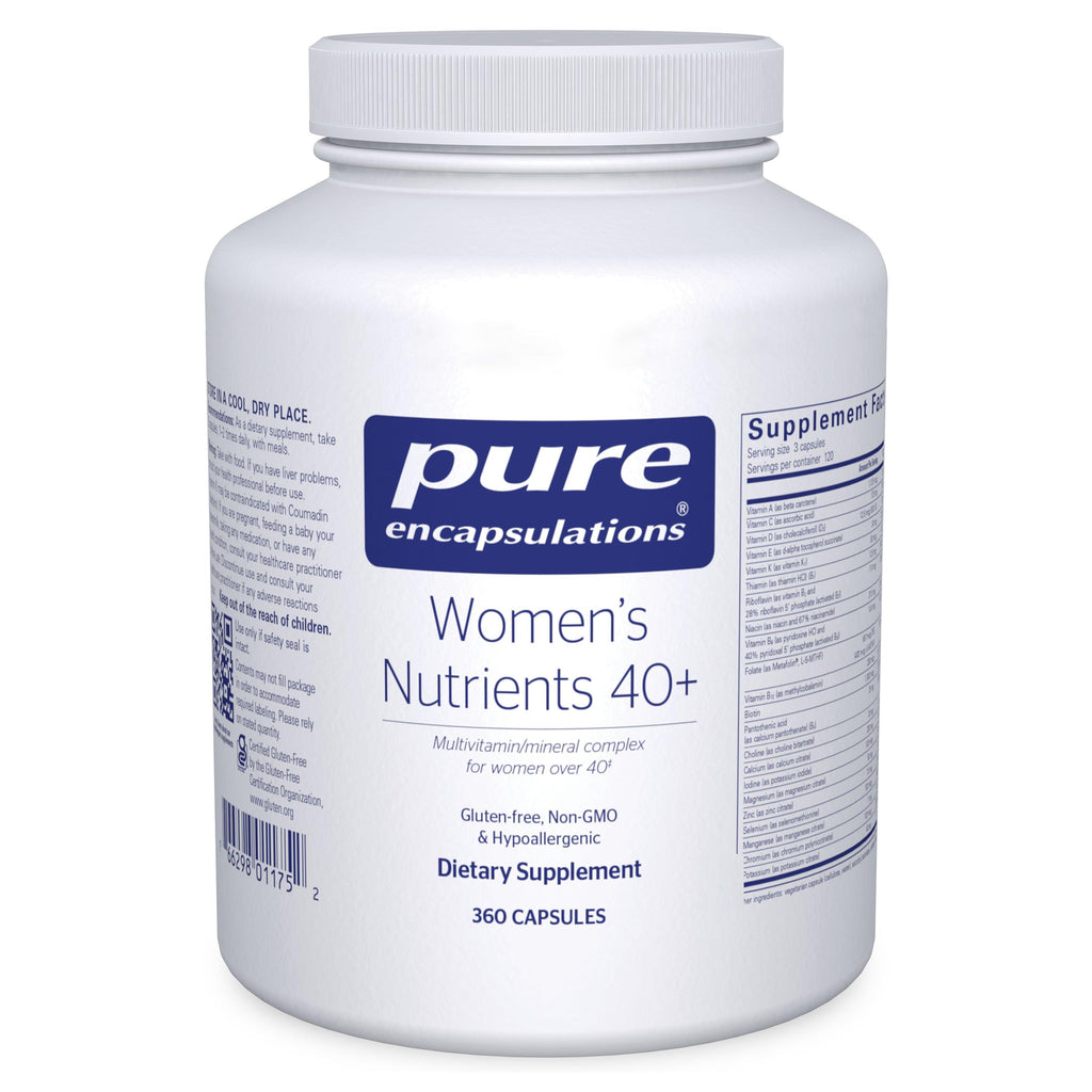 Pure Encapsulations Women's Nutrients 40+ Multivitamin - 360 Capsules