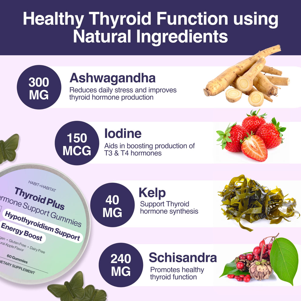 Habit + Habitat Thyroid Plus Gummies - 60 Count - image 2