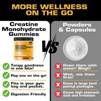 Mood Mingle Creatine Monohydrate Gummies for Men Women - 120 Count - image 5