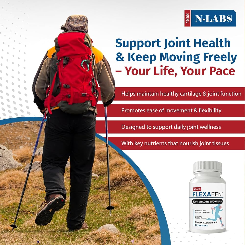 N-Labs Flexafen Joint Supplement with MSM and Boswellia - 30 Capsules - image 4