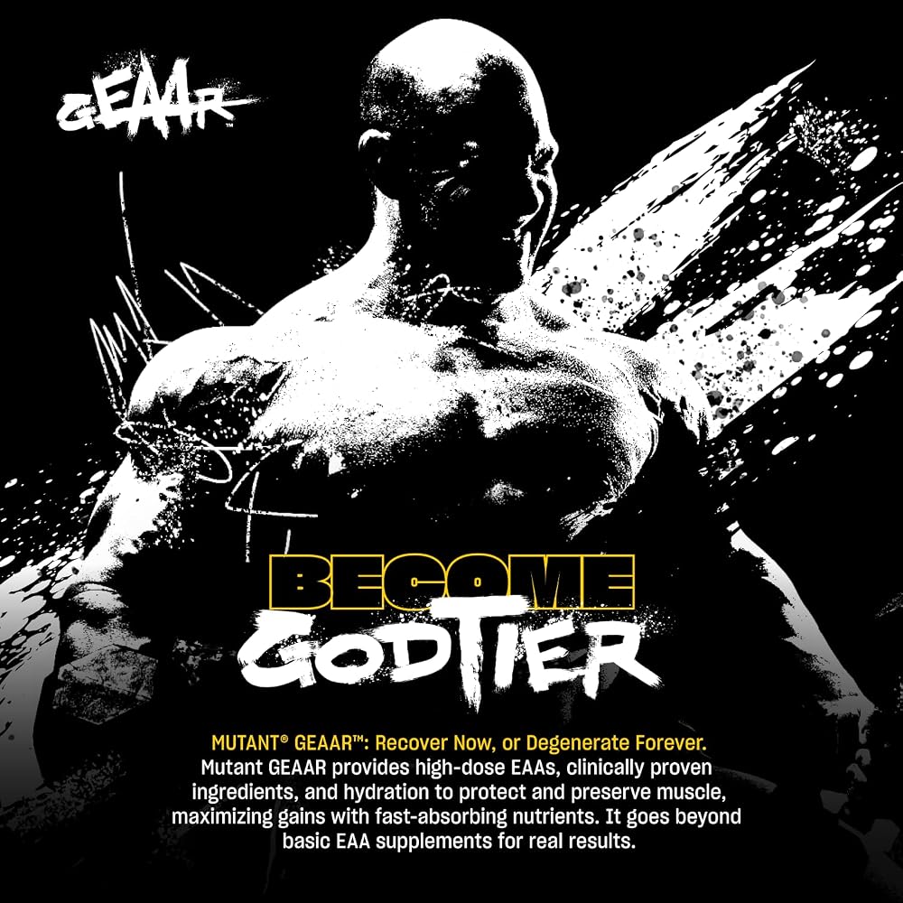 Mutant GEAAR, 10g EAAs + Arginine, Electrolytes, Vegan, 30 Servings