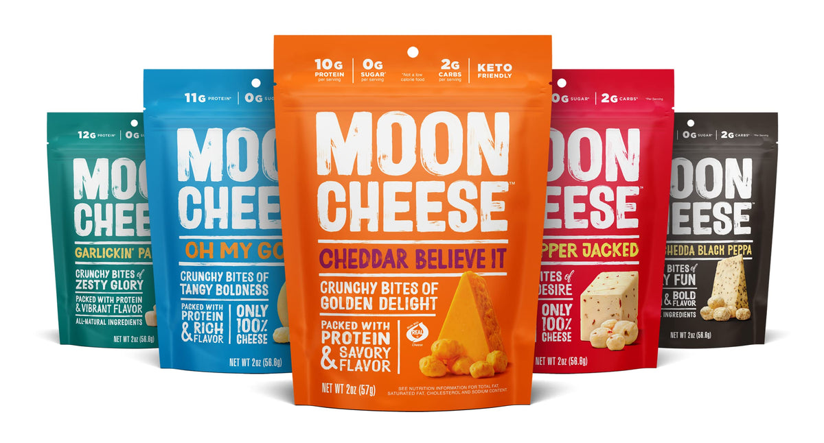 Moon Cheese Bites Bundle 5-Flavor Variety - 5 Pack