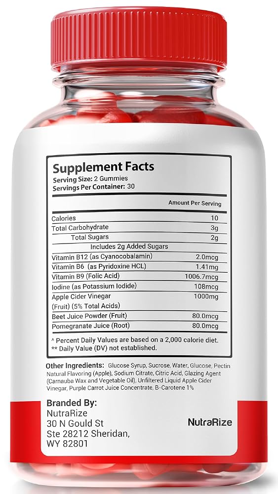 NutraRize Trim Vantage Keto ACV Gummies - 60 Gummies - image 2