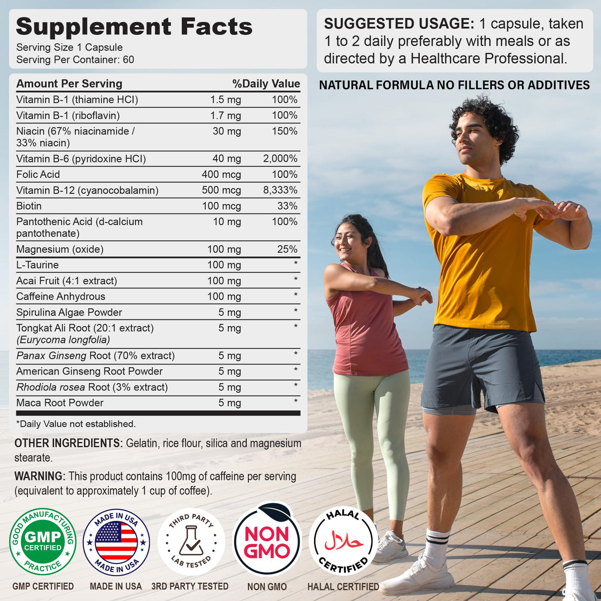 ViMulti X-Energy B Complex with Acai - 60 Capsules - image 4