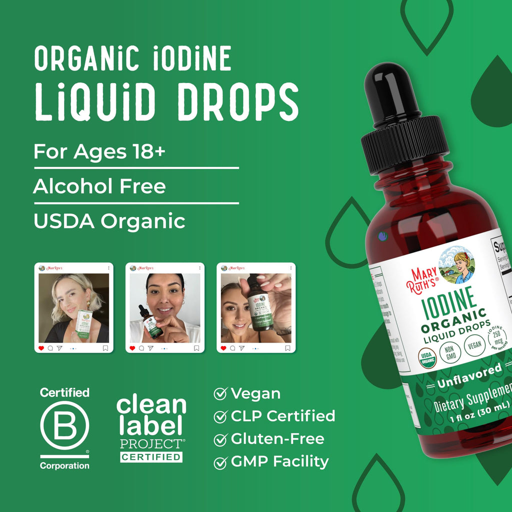 MaryRuth's USDA Organic Iodine Liquid Drops - 1 fl oz - image 9