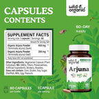 Wild & Organic Arjuna Bark Capsules - Antioxidant Support