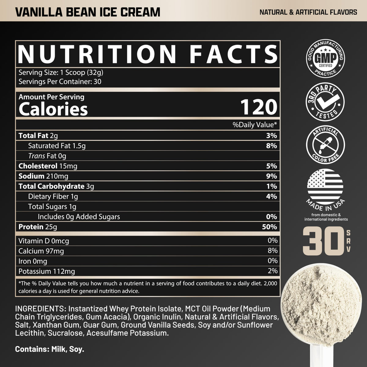 Nutrex Research IsoFit Whey Protein Powder Instantized 100% Whey