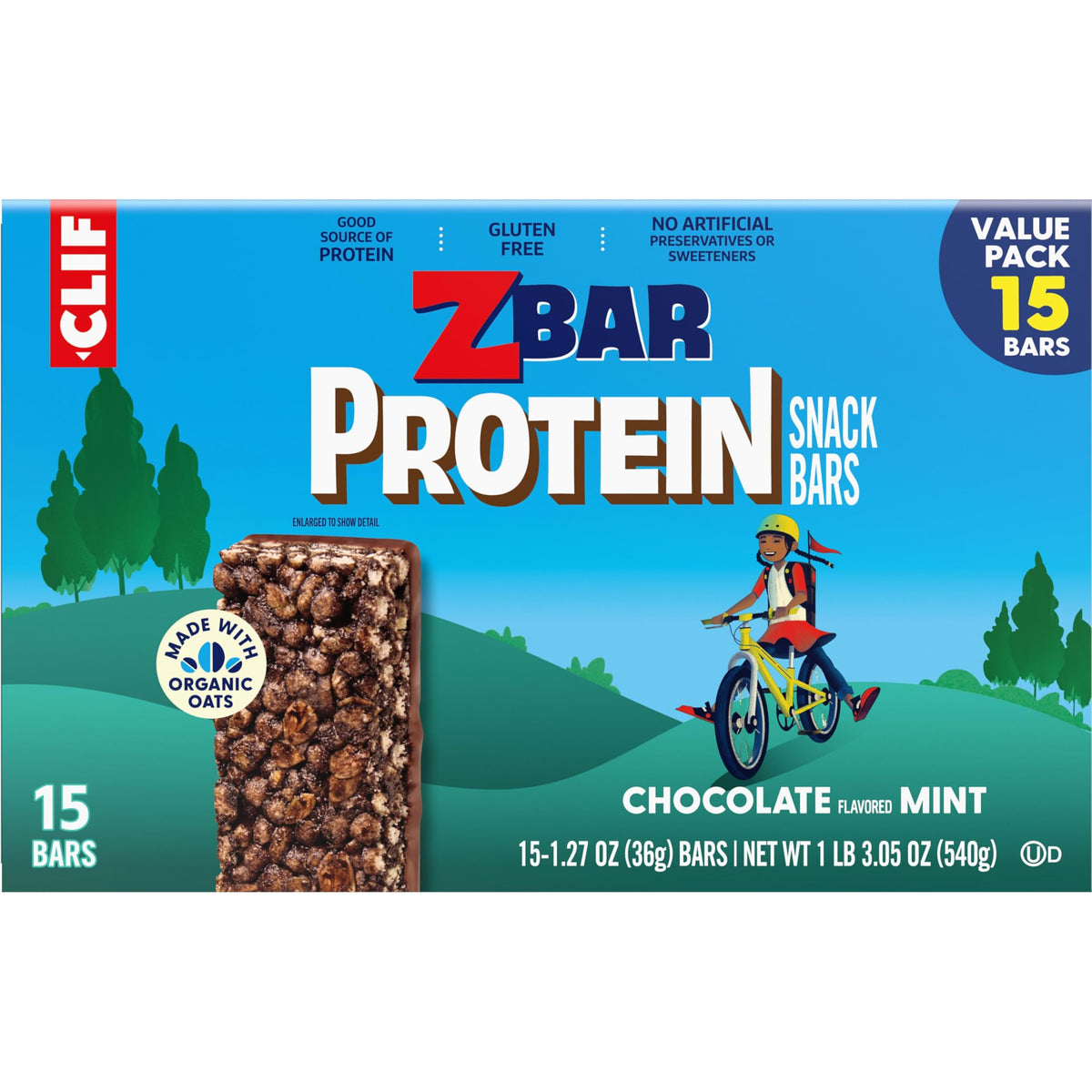 Clif Kid ZBar Protein Chocolate Mint Snack Bars - 15 Count - image 13