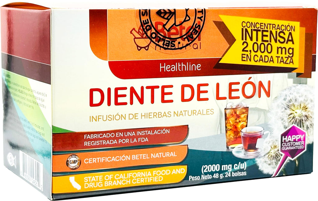 Premium Diente de Leon (Dandelion) Tea by Betel Natural - Detox