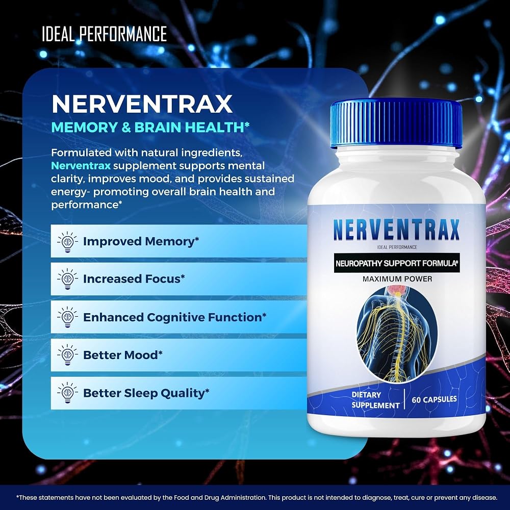 Nerventrax Brain Supplements Memory and Focus Capsules - 120 Count - image 4
