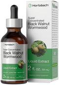 Horbäach Black Walnut Hull Wormwood Extract Tincture - 2 fl oz